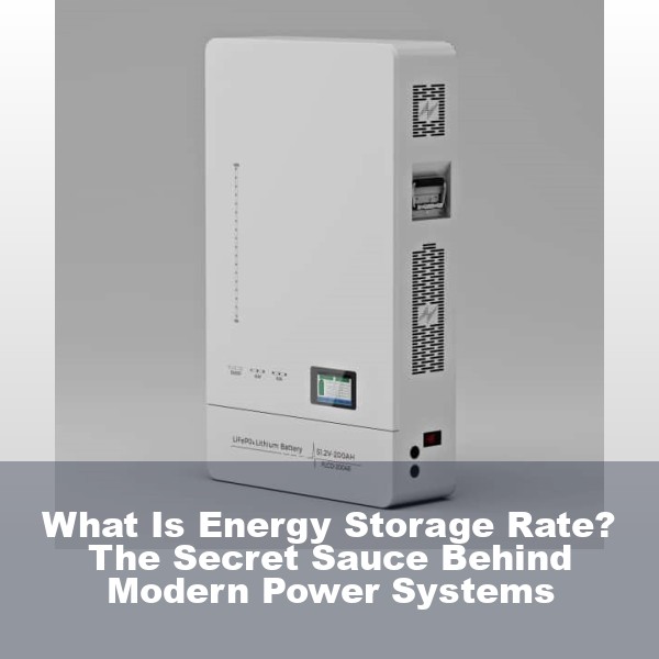 What Is Energy Storage Rate? The Secret Sauce Behind Modern Power Systems